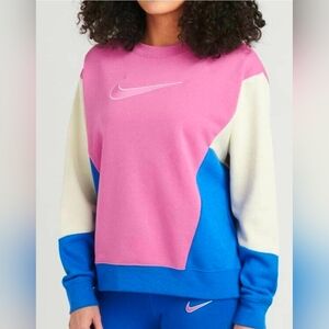 Nike Women Cosmic   Fuchsia/Fossil/Royal Crewneck Sweatshirt